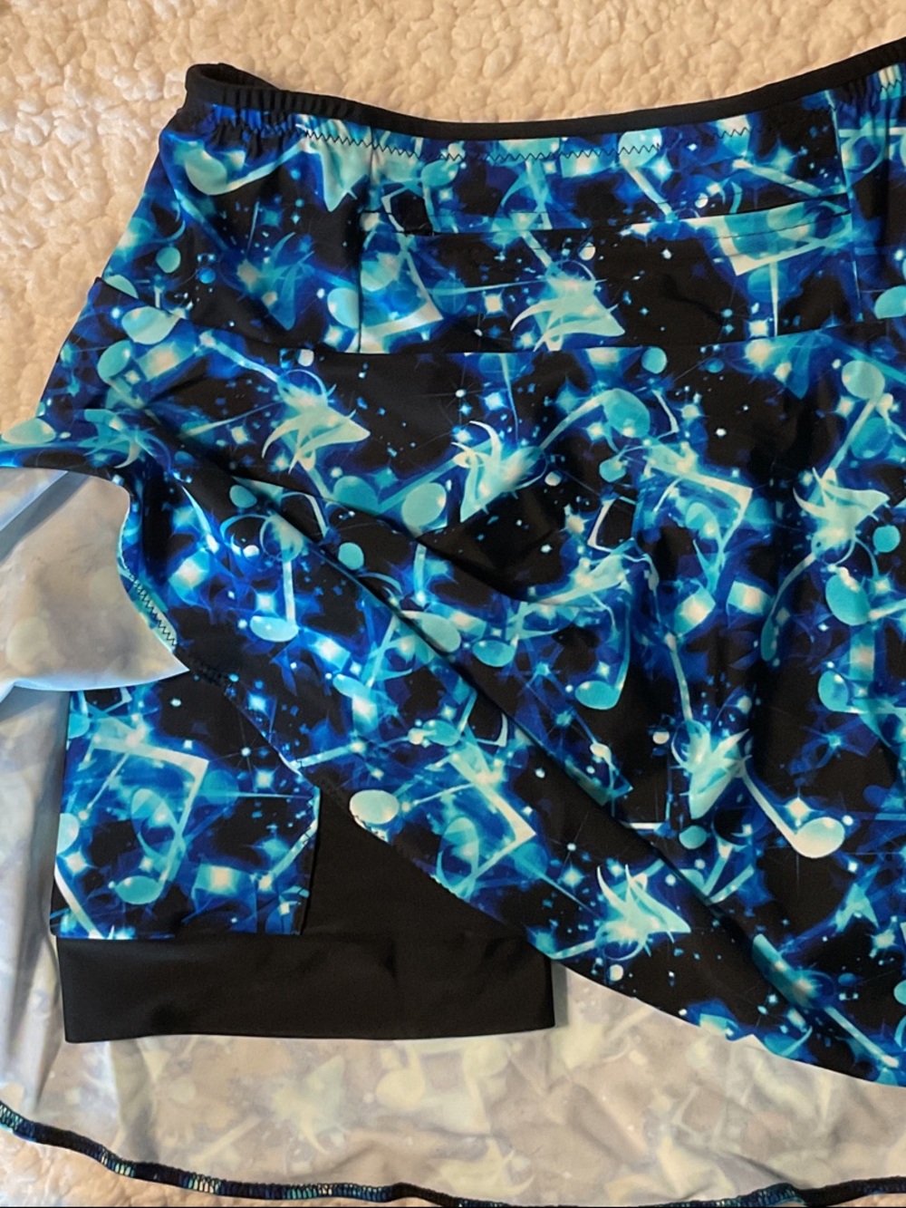Blue Noteworthy Sparkle Skirt